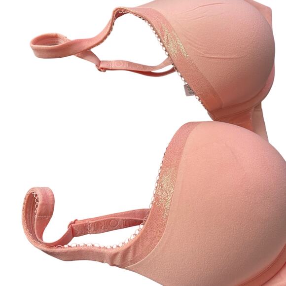 Body By Victoria Perfect Shape Push Up Bra Pink Size 34D - Picture 4 of 8